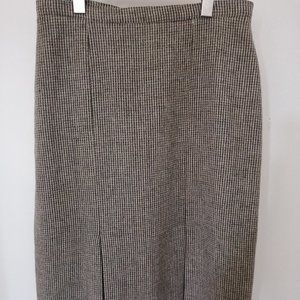 Vintage 90's pleated tweed skirt
